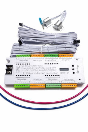 LED schodišťový ovladač 12 V – 32 kanálů, pohybové čidlo