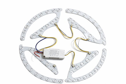 LED kruhový modul 48W (4×12W) – dvoubarevné přepínání, 246mm, bez dálkového ovládání