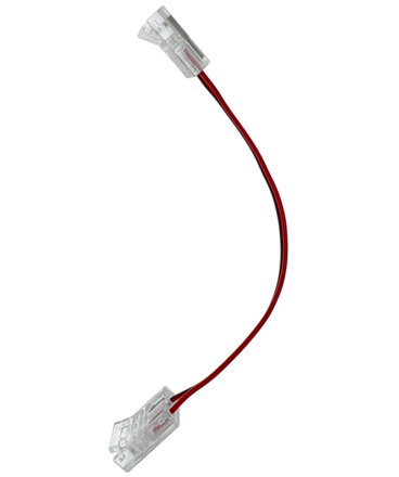 Propojovací konektor s vodičem – MONO, úhlový, pro LED pásek 8 mm