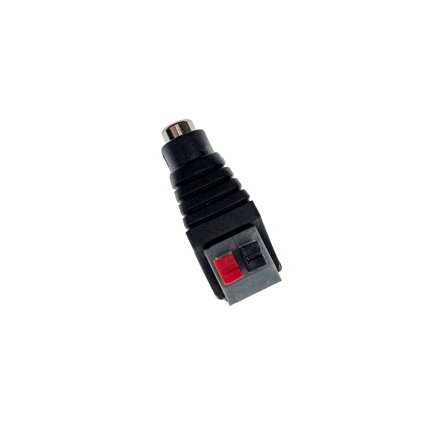 Napájecí DC konektor 2,1 mm – samice s pružinovou svorkou