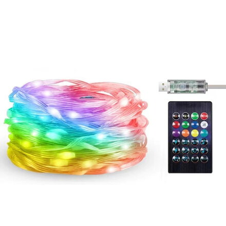 Programovatelný RGB LED řetěz 20m 200 diod