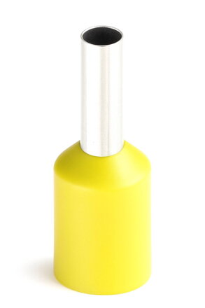 Izolované lisovací dutinky E7510 – žluté, 0,75 mm² 50ks