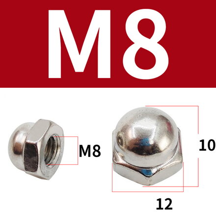 Matice s čepičkou M8