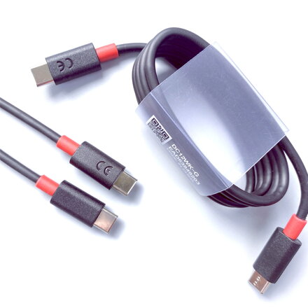 Propojovací kabel USB-C / USB-C - černý
