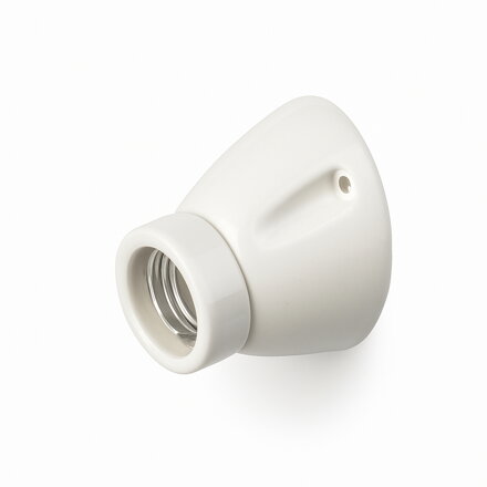 Porcelánové nástěnné svítidlo E27 – šikmé, bílé