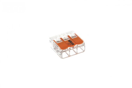 WAGO 221-613 – páčková spojovací svorka, 3× 0,14–4 mm²