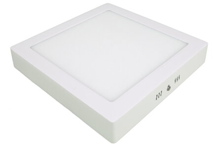 LED panel 18W - Čtvercový design, BÍLÝ, 22cm