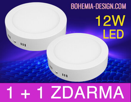 AKCE 1+1 ZDARMA!  LED panel kulatý 12W BÍLÝ, 16,5cm