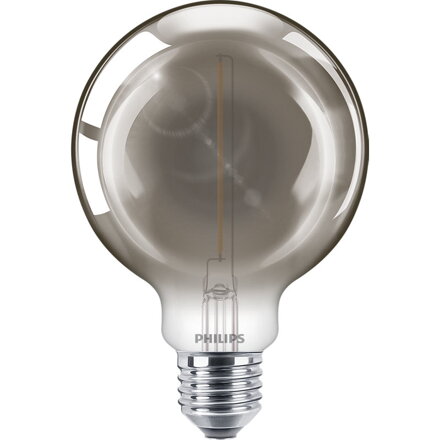 LED Žárovka Philips Globe Smoke 2W/230V patice E27, model G93-S