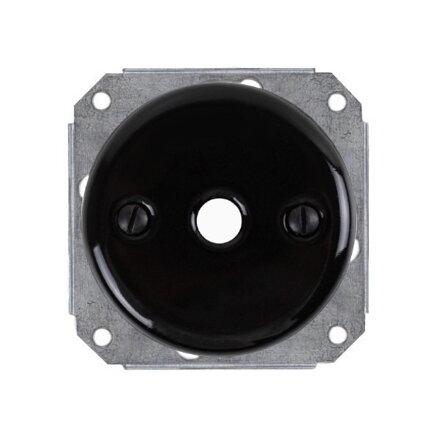 Keramická průchodka na kabel - Černá