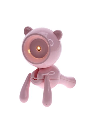 Mini LED noční lampička – medvídek, růžový