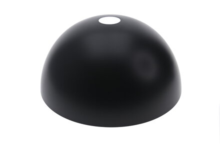Kovové stínidlo polokoule černé 30 cm – otvor 42 mm
