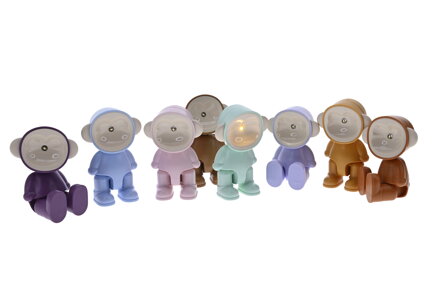 Mini LED lampička opička na baterie (10 cm)