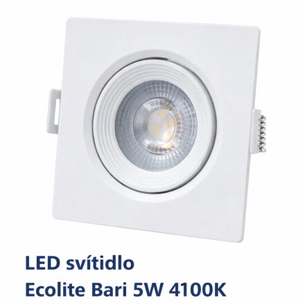 LED svítidlo Ecolite Bari 5W 4100K zapuštěné 75 mm