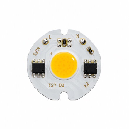 COB LED modul 7 W, 220 V, 6000 K, Ø 26 mm