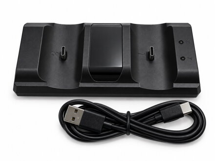 Duální nabíjecí stanice pro ovladače PS5 DualSense – černá