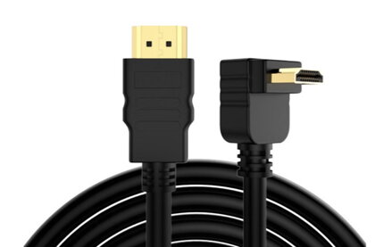 HDMI kabel 4K s úhlovým konektorem 90° – HDMI 2.0, 1,5 m