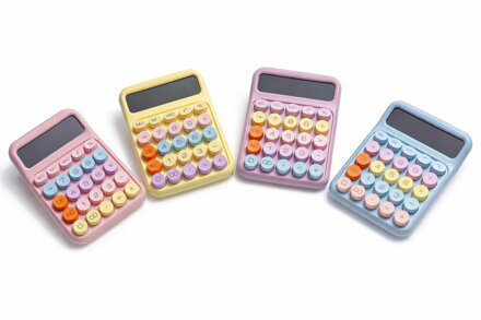 Stolní kalkulačka pastelová – MIX barev