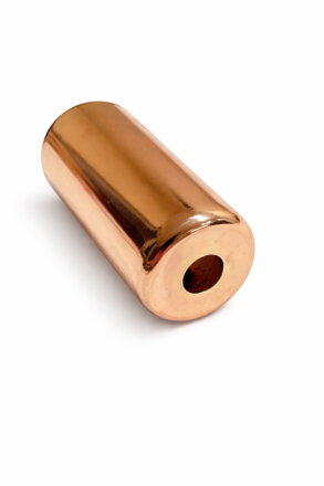 Kryt na objímku kovový tubus, měděný, pro E14