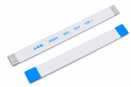 FFC / FPC kabel – 8 pin, 0,5 mm, 75 mm, typ A
