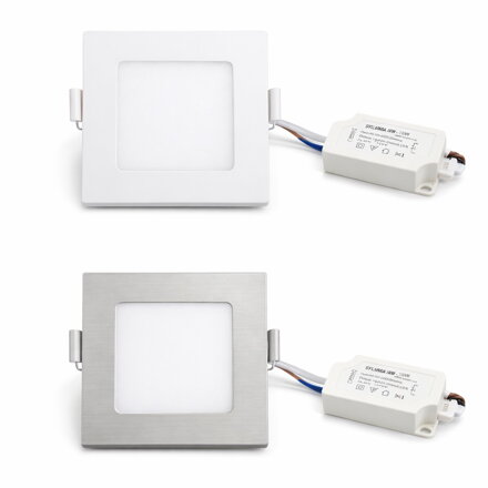 LED svítidlo Ecolite Rafa 6W 4100K čtvercové 118 mm