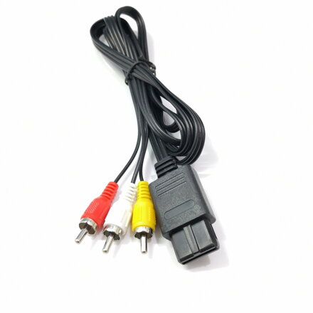 Kompozitní AV kabel pro Nintendo 64, Nintendo GameCube, SNES, 1,8m 