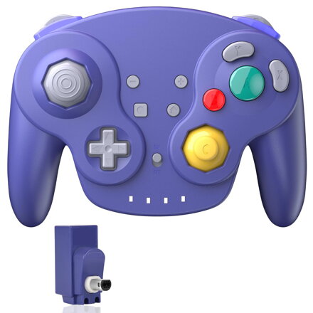Bezdrátový joystick - ovladač pro Nintendo GameCube NGC, modrý