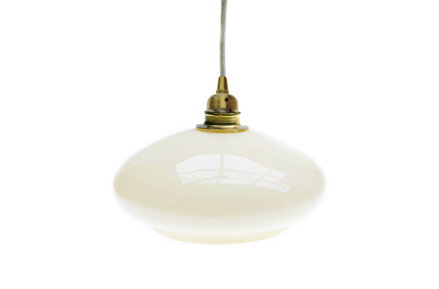 Designový lustr s oválným skleněným stínidlem 