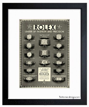 Ilustrace Rolex 1936 / 30x40 cm