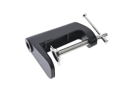 Kovová svorka pro stolní lampu – černá