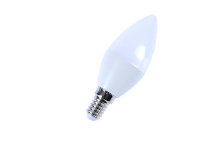 LED žárovka teplá bílá E14, 6,5W