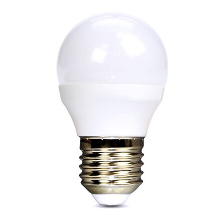 LED žárovka miniglobe, 6W, E27, 6000K, 510lm