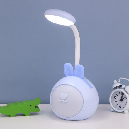 LED stolní lampa s nočním světlem - Zajíček modrý
