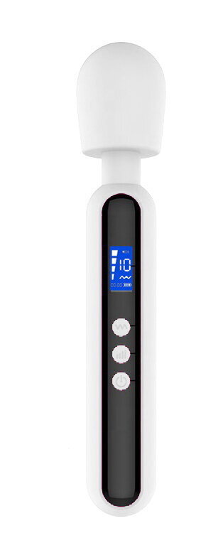 Masážní hlavice s LCD - Bílá Masážní hlavice s LCD - Bílá