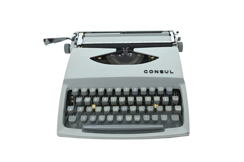 Psací stroj Consul Model 231.3 šedošedý REPASOVANÝ