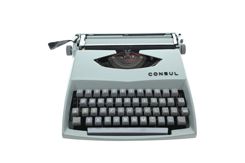 Psací stroj Consul Model 231.2 šedošedý REPASOVANÝ