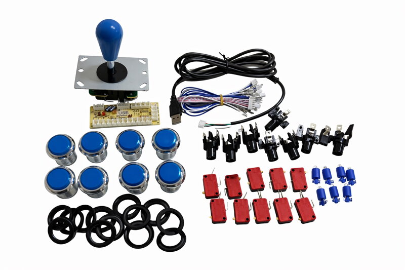 USB arkádový joystick kit s tlačítky pro domácí arkádové automaty