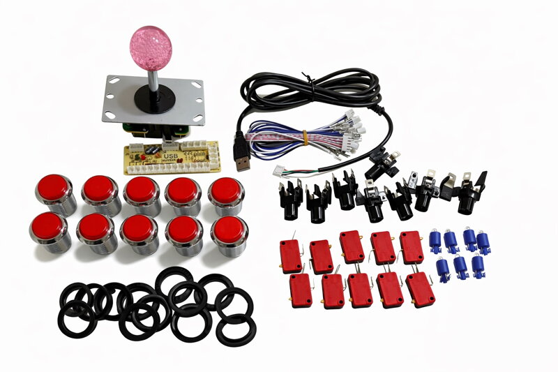 USB arkádový joystick kit s tlačítky pro domácí arkádové automaty