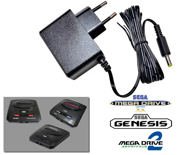 Napájecí adaptér pro Sega Genesis II 9V 0,5A Napájecí adaptér pro Sega Genesis II 9V 0,5A