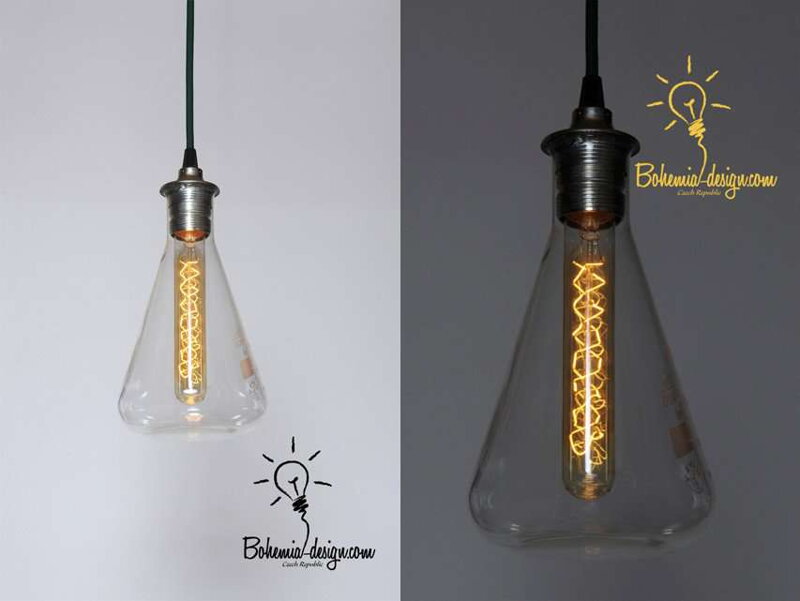 Lustr z chemických baněk od Bohemia Design Lustr z chemických baněk od Bohemia Design