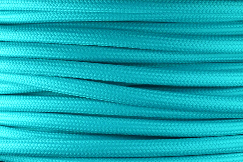 Textilní kabel Tyrkysová pastelová TR5305 opředený 2x0,75 a 3x0,75mm2