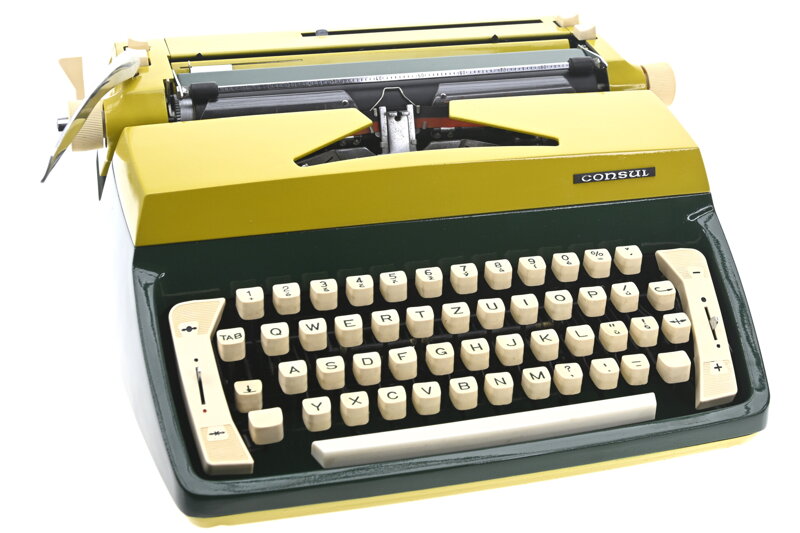 Consul psací stroj 222.1 zeleno okrový