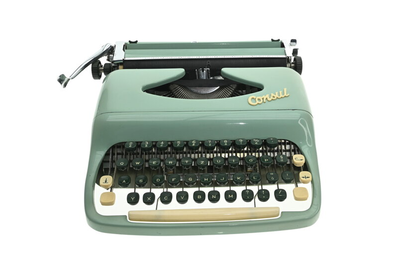 Psací stroj Consul 1531 zelenkavý REPASOVANÝ