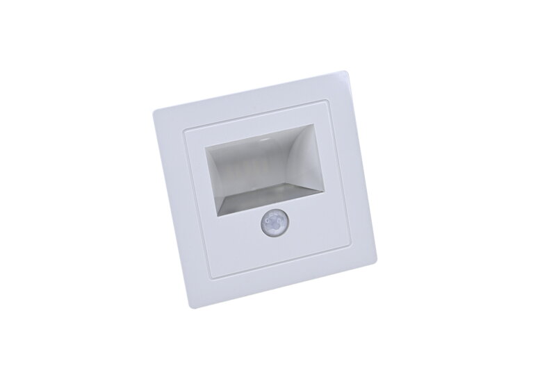 Vestavné LED orientační svítidlo s PIR senzorem – 6000K (bílé)