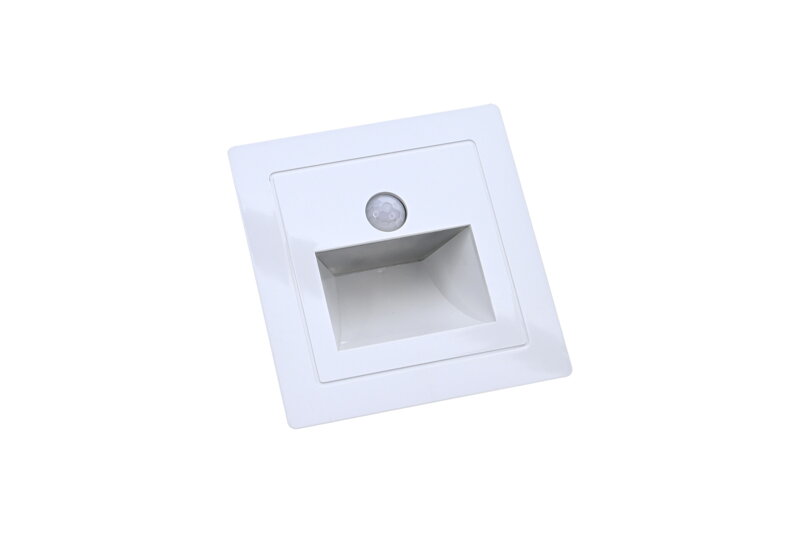 Vestavné LED orientační svítidlo s PIR senzorem – 3000K (bílé)