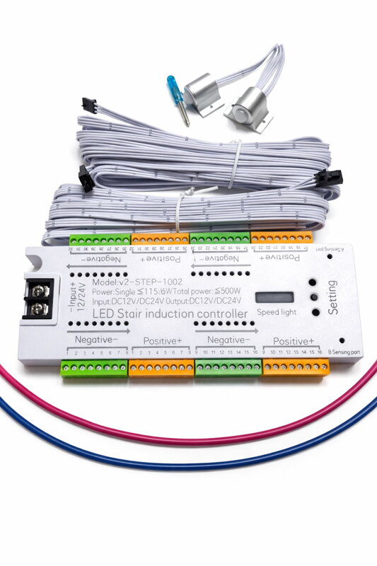 LED schodišťový ovladač 12 V – 32 kanálů, pohybové čidlo