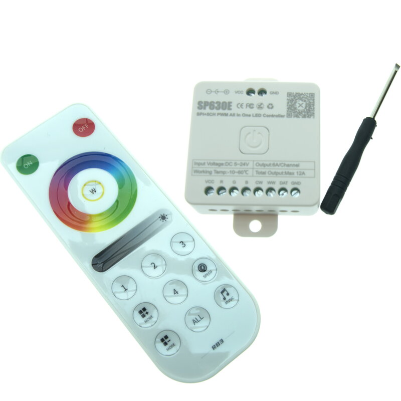 Sada SP630E LED ovladač + dotykový RF dálkový ovladač RB3 Sada SP630E LED ovladač + dotykový RF dálkový ovladač RB3