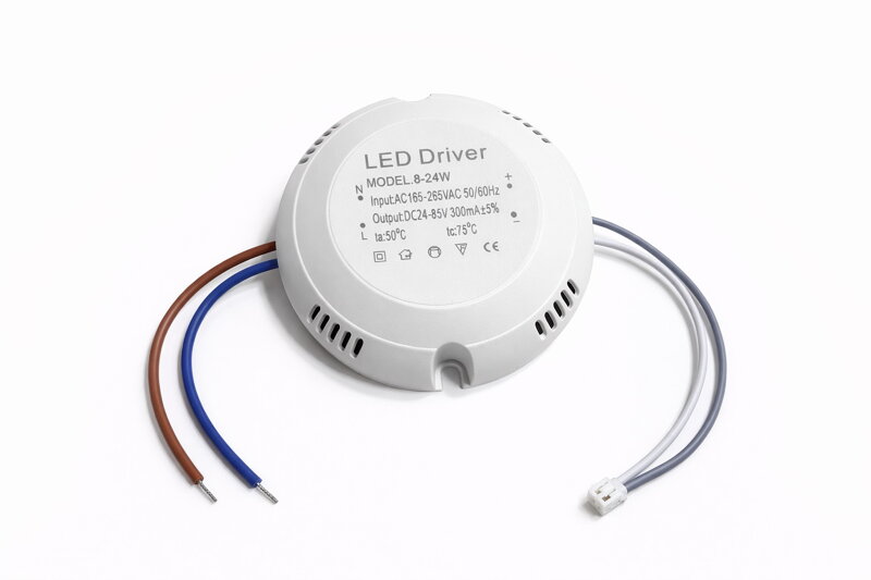 LED driver 8–24 W – 300 mA - kulatý