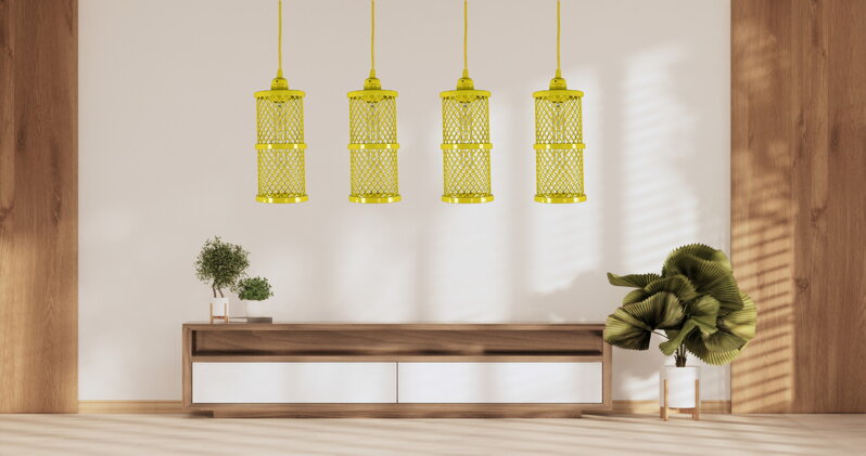 Lustr Industry – žlutá Z10