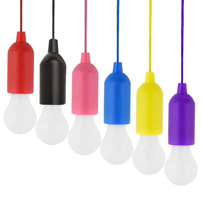 LED lampička závěsná, tahací - Různé barvy